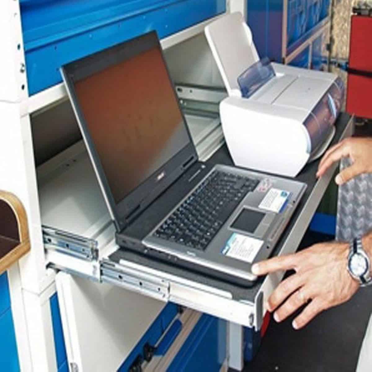 Boitier Coulissant Pour Ordinateur Imprimante