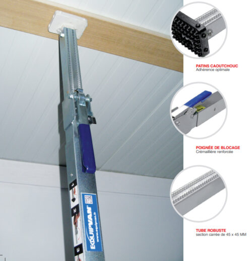 BARRE DE MAINTIEN TELESCOPIQUE utilitaire barre d'arrimage camion