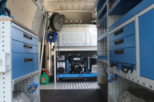 Groupe Diesel version base avec cuve verticale Equipvan
